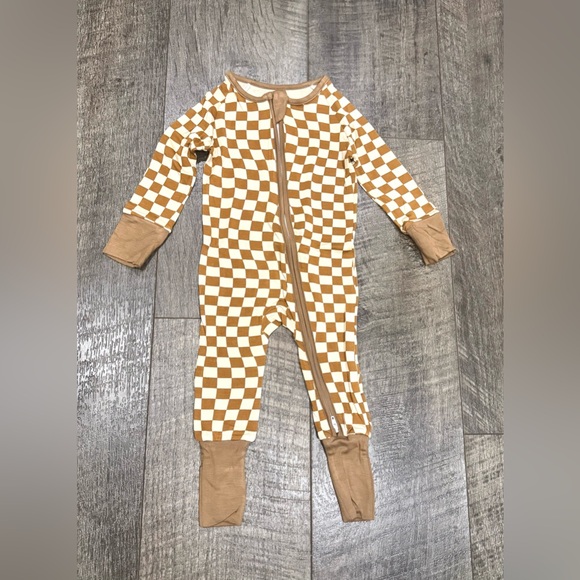 Little Sleepies Other - Bamboo Check Zipper Sleepie 18-24m